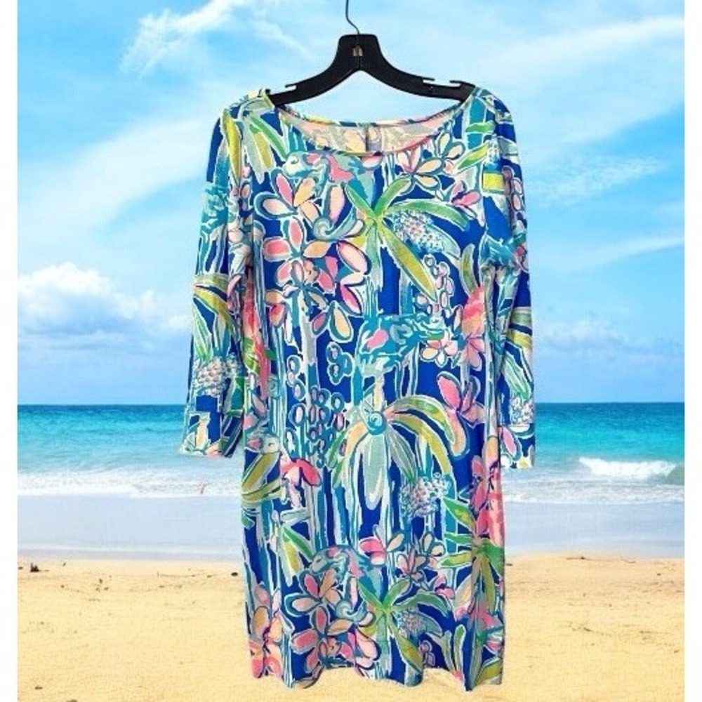 Lilly Pulitzer Marlow Tee Shirt Dress In Jungle Hoppin Size Small S Cruise Vacay